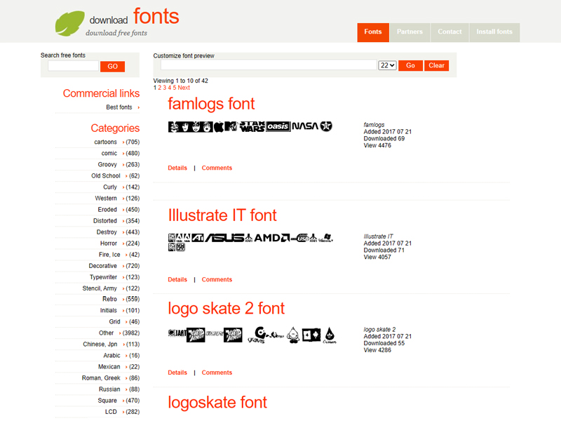 Dfonts