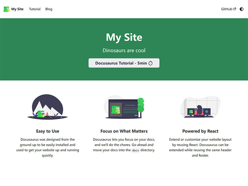 使用 Docusaurus 为开源项目生成帮助文档
